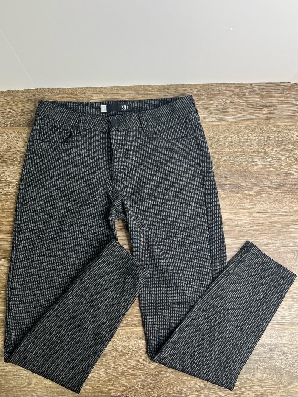 Kut From The Kloth Donna Ankle Skinny Pants Women’s Size 8 Black Gray Stretch